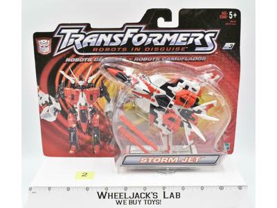 Storm Jet #2 Robots In Disguise Transformers Hasbro 2002 MOSC