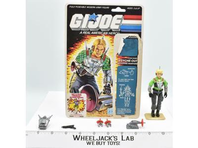 Psyche-Out V1 100% Complete W CARD 1987 GI Joe Hasbro Vintage Action Figure