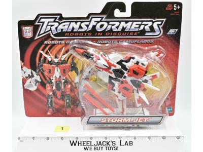 Storm Jet #1 Robots In Disguise Transformers Hasbro 2002 MOSC