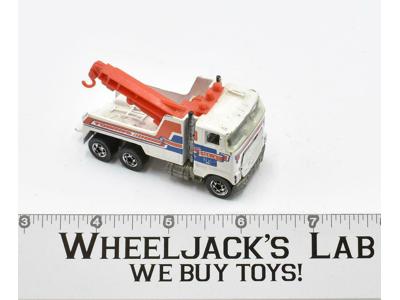 Steve's Towing Truck White Blackwall 1981 Hot Wheels Mattel Vintage