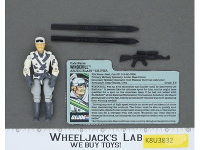 Windchill V1 100% Complete G.I. Joe 1988 Hasbro Vintage Action Figure