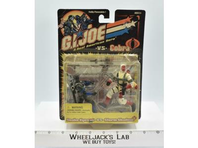 Snake Eyes Vs. Storm Shadow GI Joe vs. Cobra 4" 2001 Hasbro MOSC
