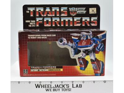 Smokescreen BOX ONLY 1985 Action Figure Vintage Hasbro G1 Transformers