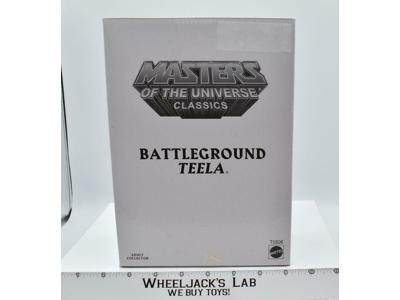 Battlground Teela MOSC w/ Mailer He-Man Masters of the Universe MOTUC Mattel