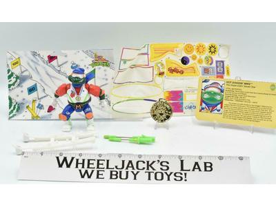Hot Doggin' Mike 100% Complete Teenage Mutant Ninja Turtles TMNT 1992 Playmates