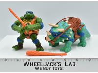 Cave Turtle Leo W/Dingy Dino 100% Complete Teenage Mutant Ninja Turtle 1992