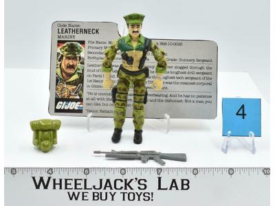 Leatherneck #4 V1 100% Complete ARAH 1986 GI Joe Hasbro Vintage Action Figure