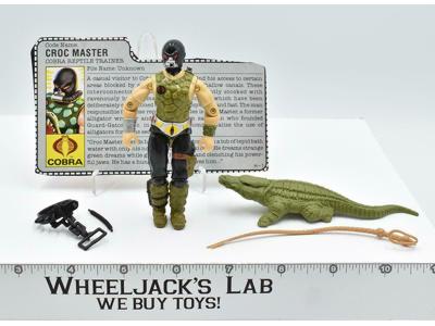 Croc Master V1 100% Complete GI Joe ARAH Vintage Hasbro 1987 Action Figure