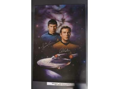 Captain Kirk &amp; Spock Star Trek The Original Series Poster 35" x 34" #46 of 199