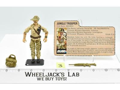 Recondo #3 V1 100% Complete GI Joe ARAH Vintage Hasbro 1984 Action Figure