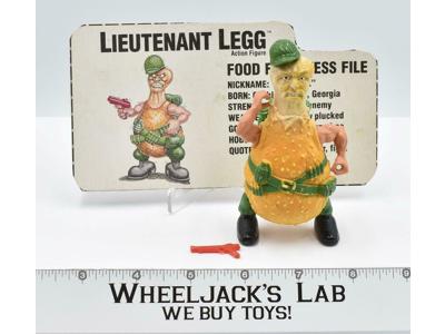 Lieutenant Legg W/Card Food Fighters 1988 Mattel Vintage Action Figure