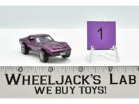 Custom Corvette #1 Magenta Restored 1968 Redline Hot Wheels Mattel Vintage RL