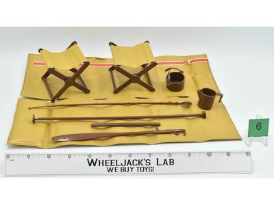 Lot 6 Big Jim GI Joe Action Figure Camping Accessories Vintage