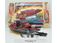 Cobra Moray Hydrofoil 100% Complete W/ Driver, Box &amp; Lens GI Joe 1985 Hasbro
