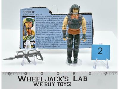 Dodger #2 100% Complete 1987 GI Joe ARAH Vintage Hasbro Action Figure