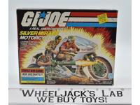Silver Mirage Motorcycle 100% Complete 1985 Hasbro GI Joe Figure Vintage MIB
