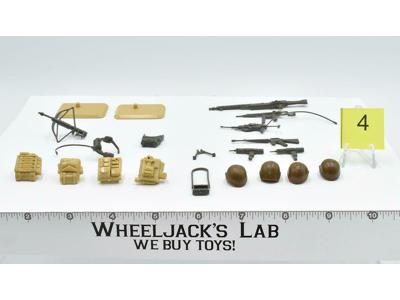 Lot Battle Gear Accessory 1 Set 4 1983 Weapons GI Joe Vintage Action Figure