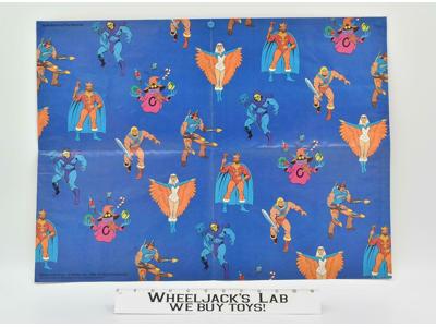 Eternia Gift Wrap 22 x 16 MOTU Masters of the Universe 1986 Mattel Vintage