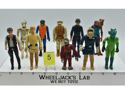 Lot of 10 #5 Star Wars 1980's Kenner Vintage Action Figures