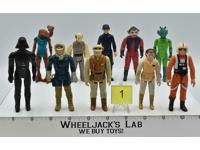 Lot of 10 #1 Star Wars 1980's Kenner Vintage Action Figures