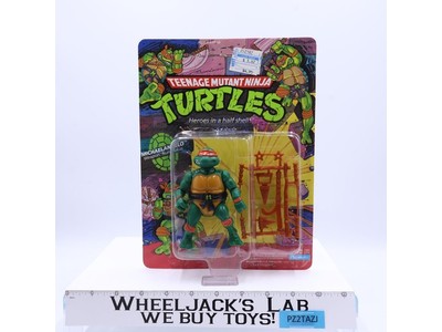 Michaelangelo 10 BACK Teenage Mutant Ninja Turtle 1988 Playmates UNPUNCHED MOSC