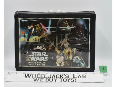 Star Wars Action Figure Collector's Case W/Insert &amp; Stickers #1 1977 Vintage