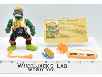 Rappin' Mike 100% Complete 1991 TMNT Teenage Mutant Ninja Turtle Playmates
