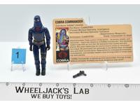 Cobra Commander #1 V2 100% Complete GI Joe Vintage Hasbro 1984 Action Figure