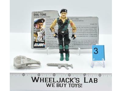 Dial-Tone #3 V1 100% Complete GI Joe ARAH Vintage Hasbro 1986 Action Figure