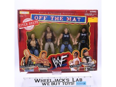 Off The Mat WWF 1998 Jakks Pacific Action Figure Set NEW MIB