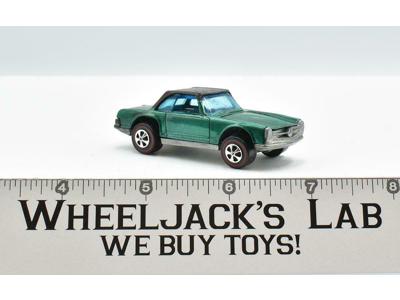 Mercedes Benz 280SL Green Restored 1969 Redline Hot Wheels Mattel Vintage RL
