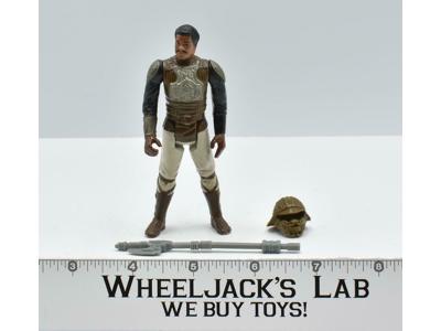 Lando Calrissian Skiff Guard GREEN Helmet 100% Complete Star Wars 1983 Kenner