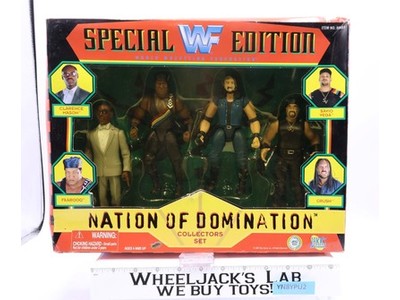 Nation of Domination WWF 1997 Jakks Pacific Action Figure Set NEW SEALED