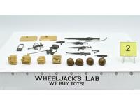 Lot Battle Gear Accessory 1 Set 2 1983 Weapons GI Joe Vintage Action Figure