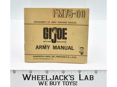 FM75-00 GI Joe Action Soldier Army Manual 1964 Hasbro Action ARAH Vintage