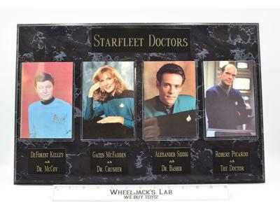 Starfleet Doctors McCoy Crusher Bashir Doctor Star Trek Limited Edition Plaque