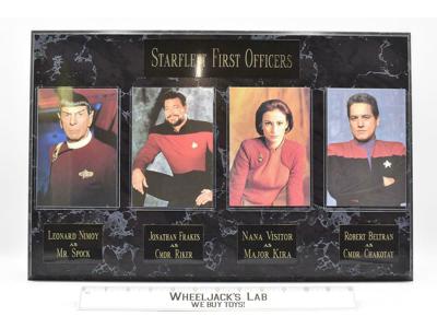 Starfleet Officers Spock Riker Kira Chakotay Star Trek Limited Edition Plaque
