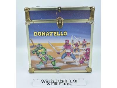 Wooden Toy Chest Teenage Mutant Ninja Turtles TMNT 1980's Storage Box