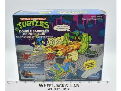 Double Plunger Gun 100% Complete Teenage Mutant Ninja Turtles 1989 Playmates