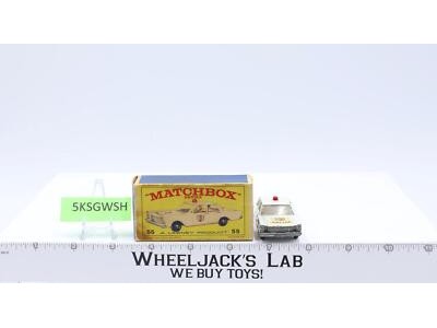 Police Car 55 W with driver Original Box Lesney Matchbox 1971 England