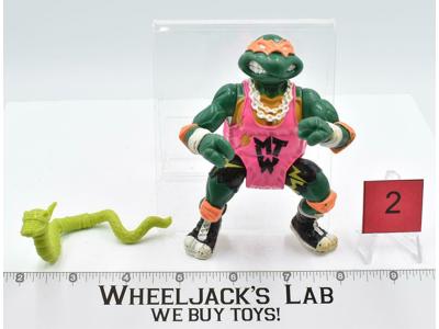 Shell Slammin' Mike #2 Teenage Mutant Ninja Turtle 1991 Playmates Figure