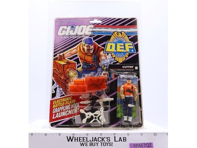 Cutter GI Joe D.E.F. 1991 Hasbro Vintage Action Figure NEW MOSC SEALED