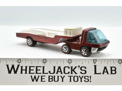 Heavyweights Truck/Trailer Red Restored 1970 Redline Hot Wheels Mattel Vintage