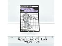 Motormaster Action Figure Instruction Manual Booklet 1986 Hasbro G1 Transformers