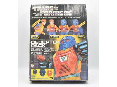 Decepto-Pack Costume Backpack G1 Transformers 1984 NEW W/Box Hasbro Vintage