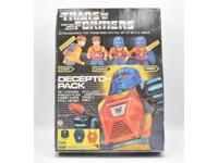 Decepto-Pack Costume Backpack G1 Transformers 1984 NEW W/Box Hasbro Vintage