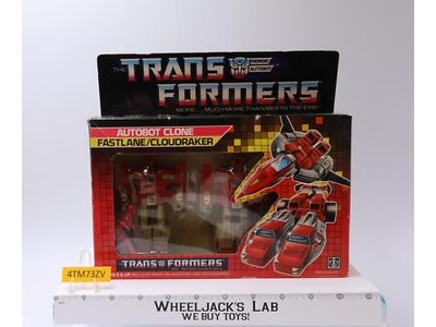 Fastlane & Cloudraker W/BOX & INSERT 100% Complete 1987 Vintage G1 Transformers
