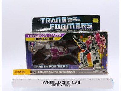 Hun-Gurrr 100% Complete W/Box & Partial Insert 1987 G1 Transformers Vintage