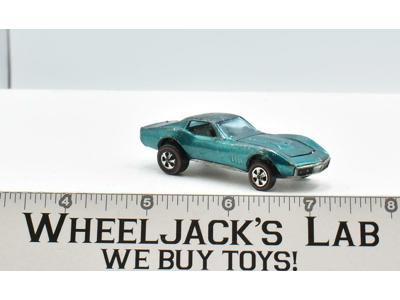 Custom Corvette Aqua 1968 Redline Hot Wheels Mattel Vintage RL