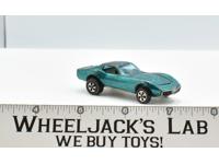 Custom Corvette Aqua 1968 Redline Hot Wheels Mattel Vintage RL
